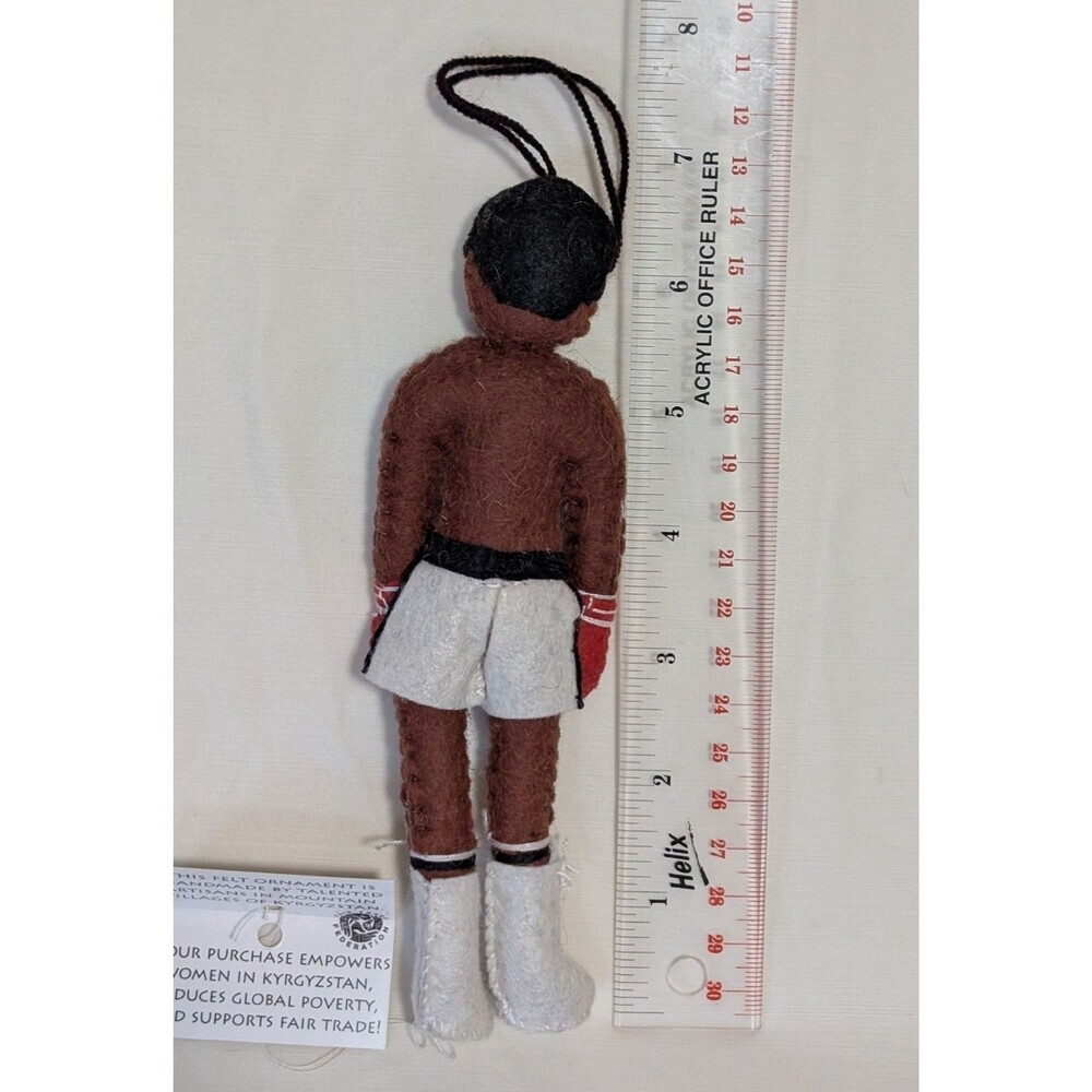 Silk Road Bazaar Muhammad Ali Felt Ornament New With Tags Boxing Legend Gift - Picture 5 of 5